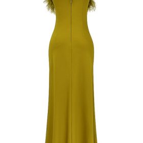 Renee Chartreuse Maxi Dress - Image 4