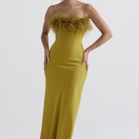 Renee Chartreuse Maxi Dress - Image 5