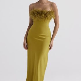 Renee Chartreuse Maxi Dress - Image 7