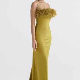 Renee Chartreuse Maxi Dress - Image 9