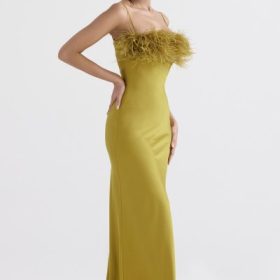 Renee Chartreuse Maxi Dress - Image 10