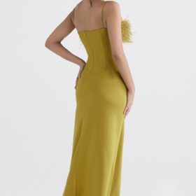 Renee Chartreuse Maxi Dress - Image 11