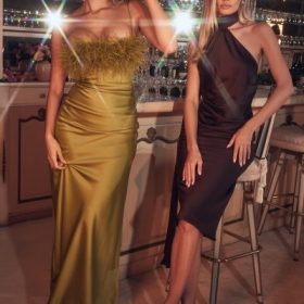 Renee Chartreuse Maxi Dress - Image 14