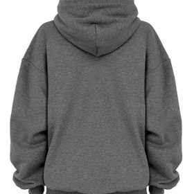 Halo Dark Grey Oversized Hoodie - Image 4