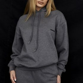 Halo Dark Grey Oversized Hoodie - Image 5