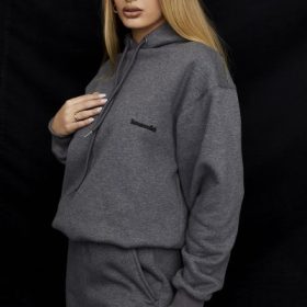 Halo Dark Grey Oversized Hoodie - Image 8