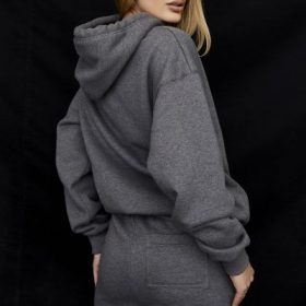 Halo Dark Grey Oversized Hoodie - Image 10