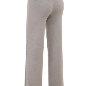 Hunter Grey Cashmere Straight Leg Trousers - Image 3